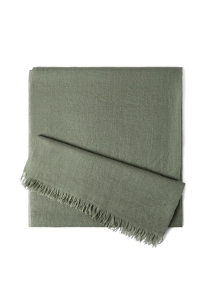 Brunello Cucinelli fringed scarf - Green