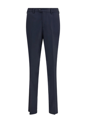 Lardini elasticated-waistband flap-pocket trousers - Blue