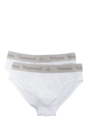 Vivienne Westwood two-pack logo-waistband briefs - White