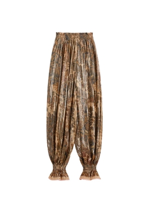 Valentino Garavani Voyage Imaginaire-print balloon trousers - Neutrals