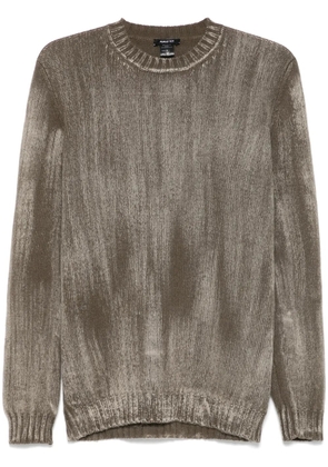 Avant Toi intarsia-knit sweater - Brown