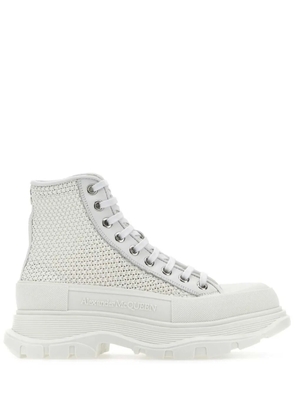 Alexander McQueen interwoven-design boots - White