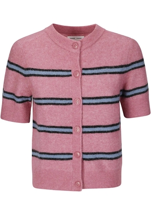 SAMSOE SAMSOE Sanoura striped cardigan - Pink