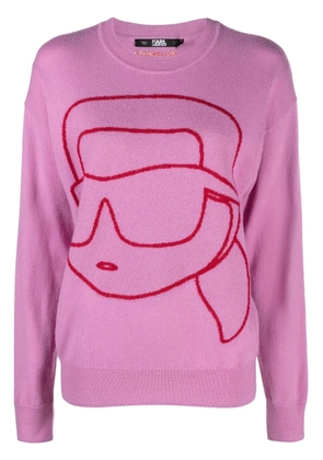 Karl Lagerfeld Ikon 2.0 crew neck sweater - Pink