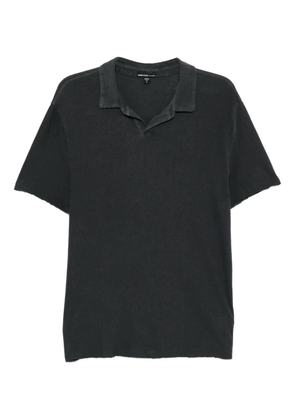 James Perse Slub polo top - Black