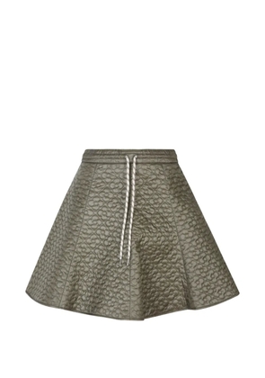 Moncler floral-quilted mini skirt - Green