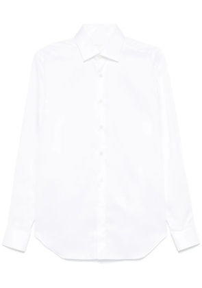 Xacus spread-collar twill shirt - White