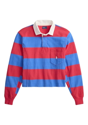 Polo Ralph Lauren striped chest-pocket rugby shirt - Red