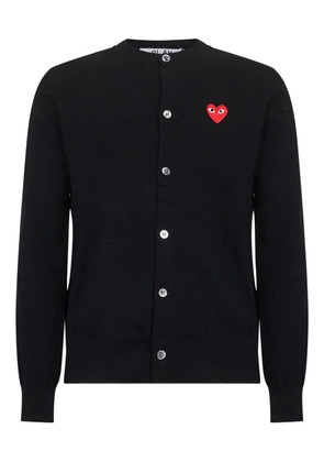 Comme Des Garçons Play heart-logo button cardigan - Black