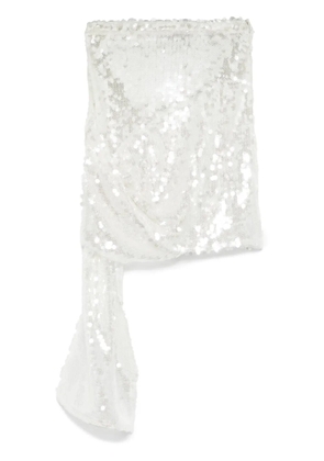 Coperni Knotted mini skirt - White