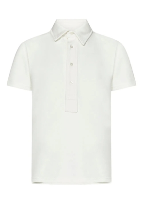FRANZESE COLLECTION Wimbledon four-button placket polo shirt - White