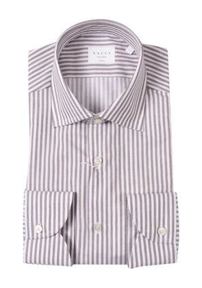 Xacus striped cotton shirt - White