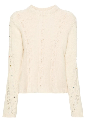 Zadig&Voltaire Morley cable-knit jumper - Neutrals