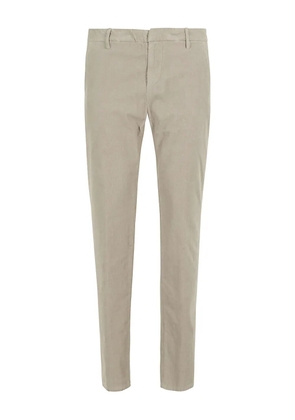 DONDUP logo-patch trousers - Neutrals