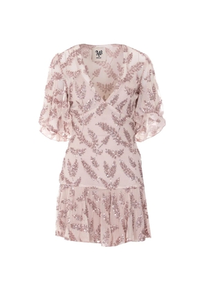 Aniye By sequin-embellished mini dress - Pink