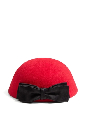 Valentino Garavani VLogo Signature bow-detail hat - Red