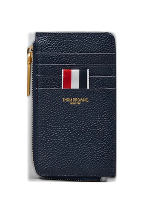 Thom Browne logo-detail card holder - Blue