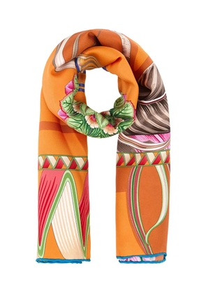 Ferragamo silk scarf - Orange