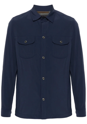Moorer long-sleeve shirt jacket - Blue