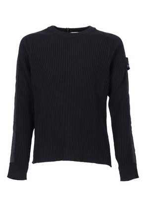 Premiata ribbed crew-neck sweater - Blue