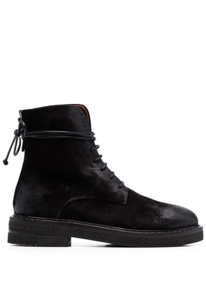 Marsèll Parrucca suede combat boots - Black