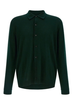 Roberto Collina shirt-collar button cardigan - Green