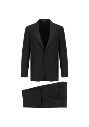 Tagliatore peak-lapels suit - Black