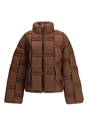 RAXXY padded-zip puffer jacket - Brown