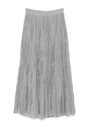 TOTEME crinkled plissé skirt - Grey