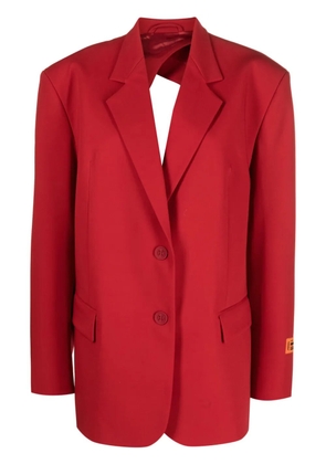 Heron Preston open-back single-breasted blazer - Red