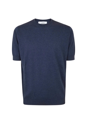 Lardini short-sleeve knitted T-shirt - Blue