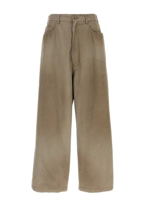 Balenciaga two-tone cotton trousers - Neutrals