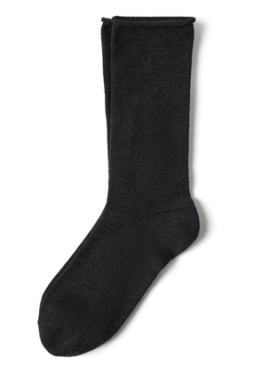 Brunello Cucinelli wool-blend calf socks - Black