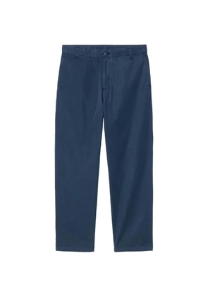 Carhartt WIP logo-patch trousers - Blue