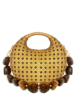 SERPUI round handle michelle bag - Brown