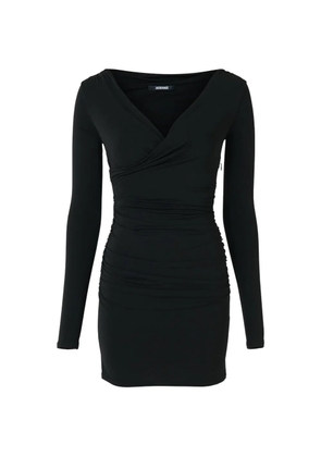 Jacquemus The Rita V-neck court mini dress - Black