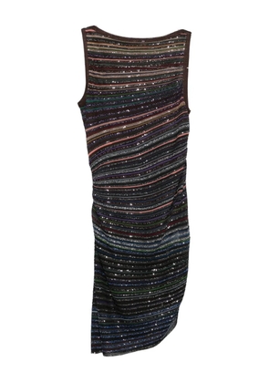 Missoni striped sleeveless mini dress - Brown