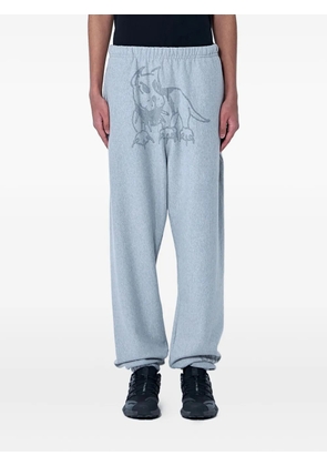 CHITÈ graphic-print cotton track pants - Grey