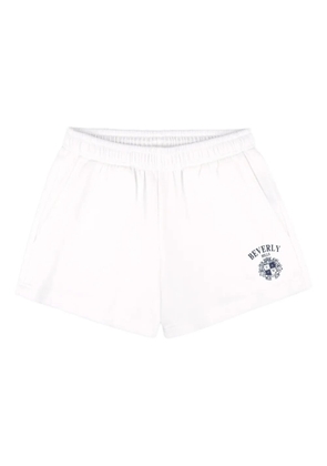 Sporty & Rich Beverly Hills Crest shorts - White