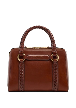 The Bridge Laura Wow braided-handle leather mini bag - Brown