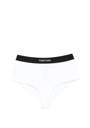 TOM FORD logo-waistband briefs - White