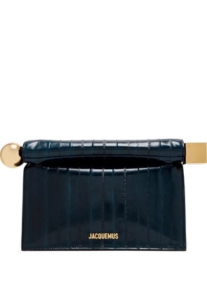 Jacquemus metallic leather satchel - Blue