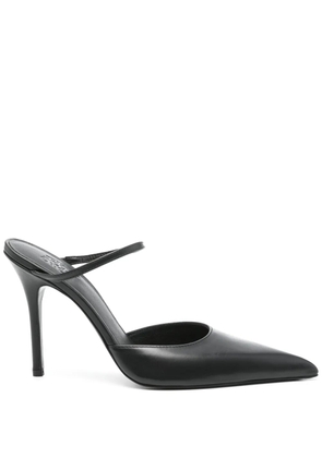 GIABORGHINI Point Leat mules - Black