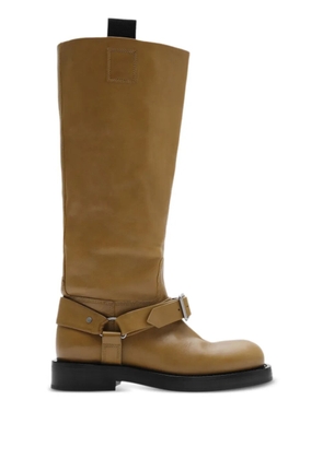 Burberry leather biker boots - Brown