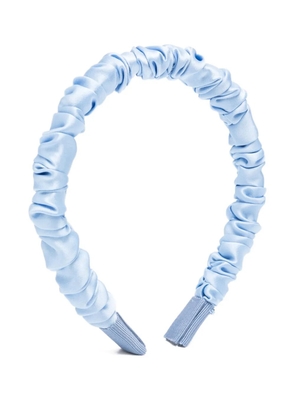 Jennifer Behr ruched satin headband - Blue