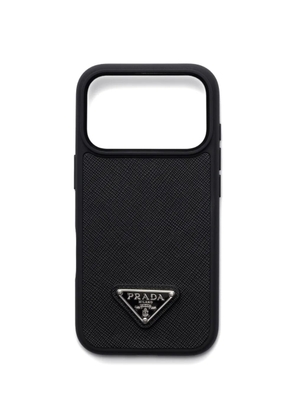 Prada leather phone case - Black