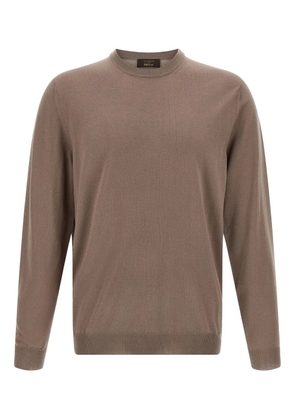 Zanone crew-neck long-sleeves sweater - Brown