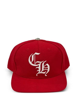 Chrome Hearts CH logo baseball hat - Red