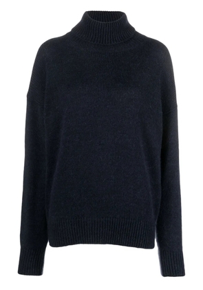 Alysi two-tone roll-neck jumper - Blue