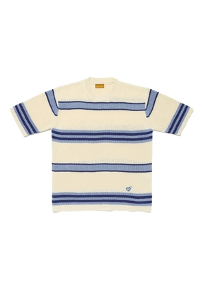 Human Made striped crewneck knit T-shirt - Blue